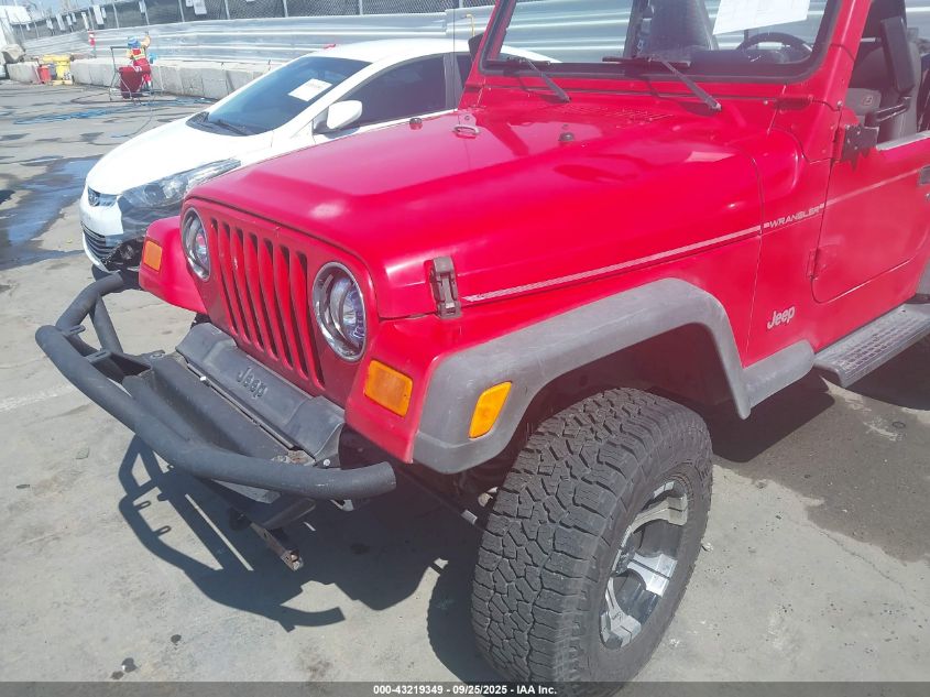1997 Jeep Wrangler Se VIN: 1J4FY29P3VP443847 Lot: 43219349