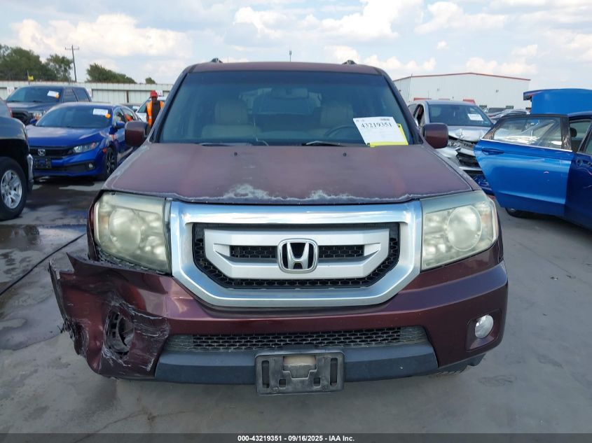 2011 Honda Pilot Ex-L VIN: 5FNYF3H58BB011139 Lot: 43219351