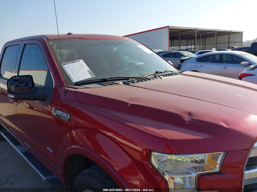 2016 Ford F-150 Lariat VIN: 1FTEW1EG8GKE00886 Lot: 43219363