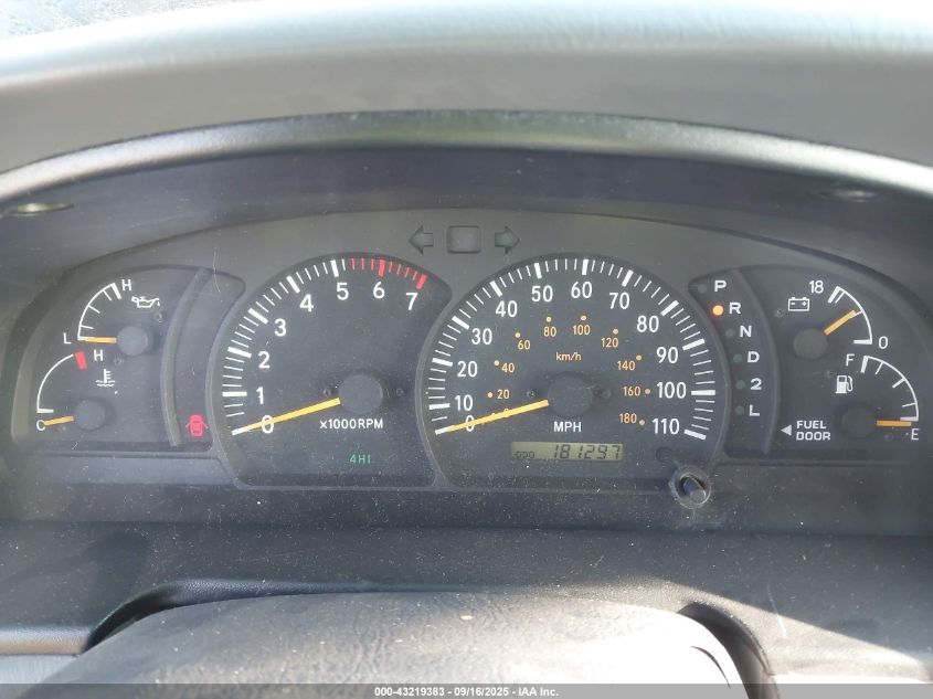 2002 Toyota Tundra Sr5 V8 VIN: 5TBBT441X2S309946 Lot: 43219383