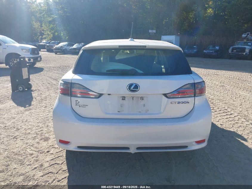 2012 Lexus Ct 200H Premium VIN: JTHKD5BH7C2120138 Lot: 43219449