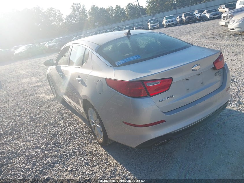 Vin: 5xxgm4a73eg302815, lot: 43714101, kia optima lx 20143