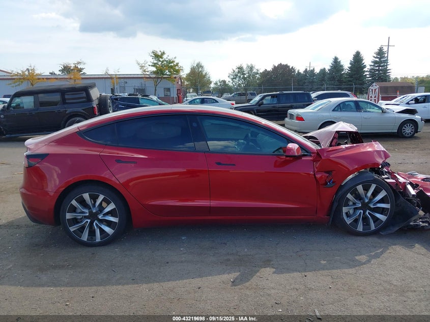 2025 Tesla Model 3 Long Range All-Wheel Drive VIN: 5YJ3E1EB5SF874198 Lot: 43219698