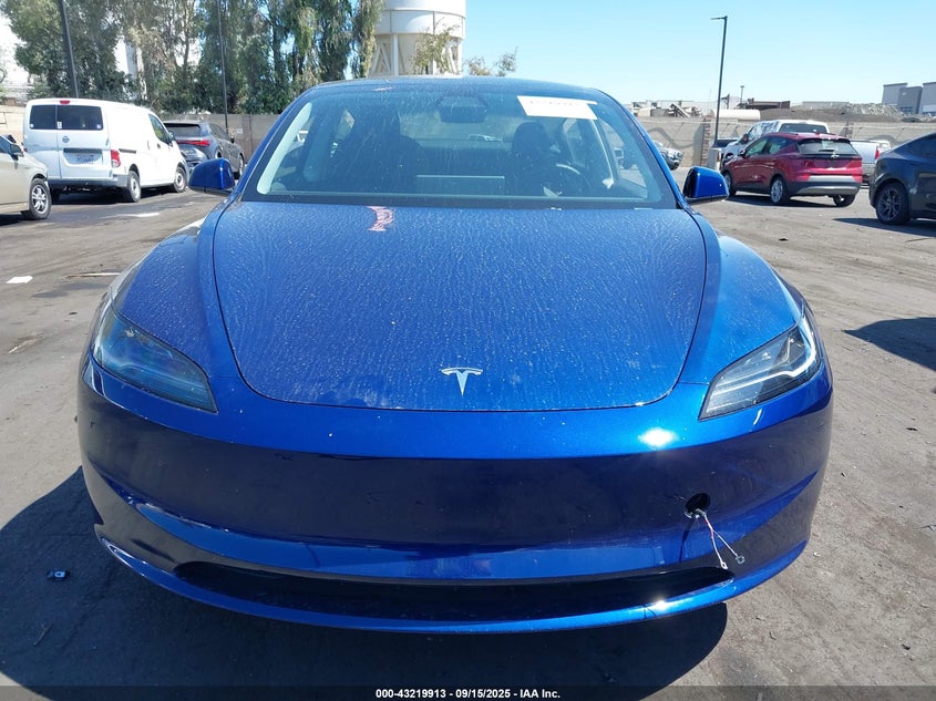 2025 Tesla Model 3 Long Range Rear-Wheel Drive VIN: 5YJ3E1EA0SF930877 Lot: 43219913