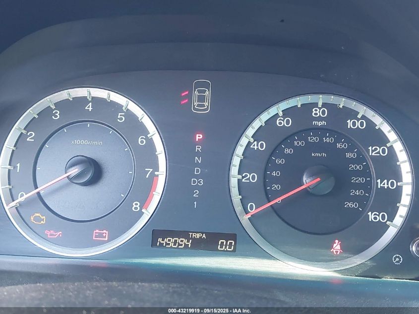 2009 Honda Accord 2.4 Ex VIN: 1HGCP26799A154580 Lot: 43219919