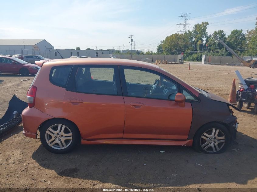 2007 Honda Fit Sport VIN: JHMGD38687S059713 Lot: 43219961