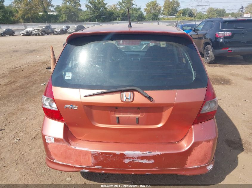 2007 Honda Fit Sport VIN: JHMGD38687S059713 Lot: 43219961