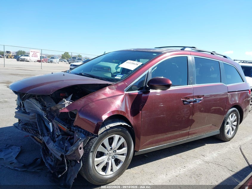 2015 Honda Odyssey Ex-L VIN: 5FNRL5H66FB005816 Lot: 43220028