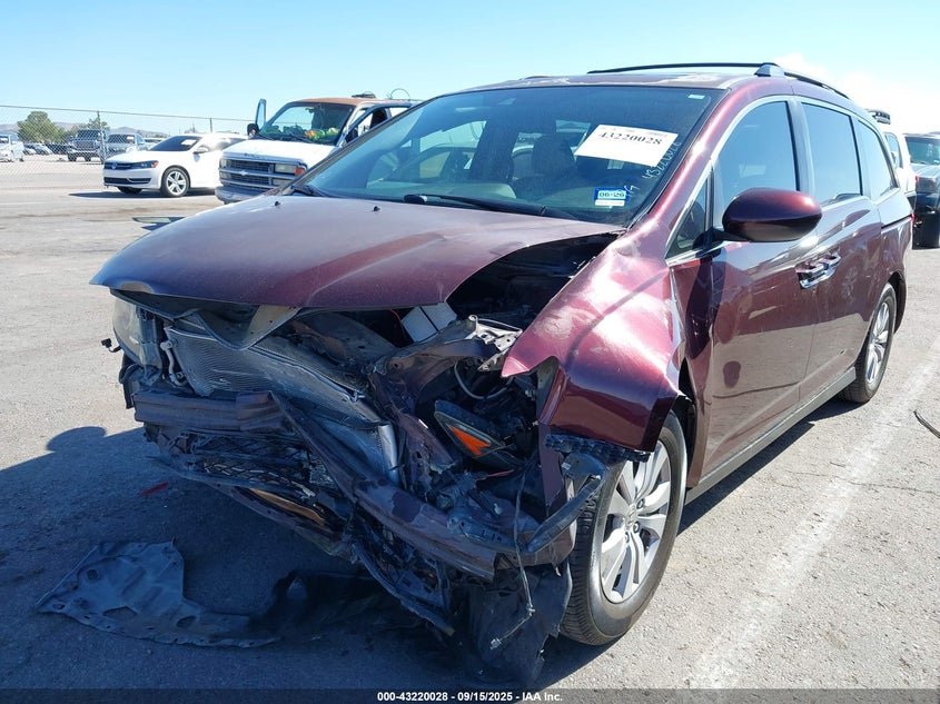 2015 Honda Odyssey Ex-L VIN: 5FNRL5H66FB005816 Lot: 43220028