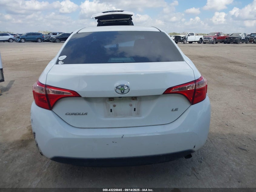 2017 Toyota Corolla Le VIN: 5YFBURHEXHP673249 Lot: 43220045