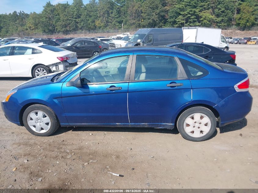 2008 Ford Focus S VIN: 1FAHP34N88W162754 Lot: 43220106