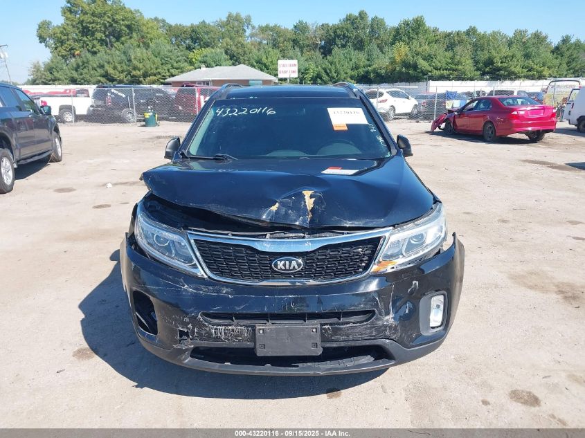 2015 Kia Sorento Ex V6 VIN: 5XYKU4A77FG619763 Lot: 43220116