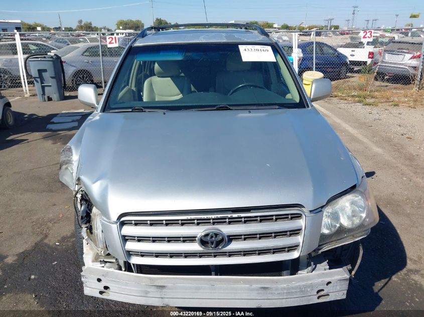 2003 Toyota Highlander Limited V6 VIN: JTEGF21A530107075 Lot: 43220169