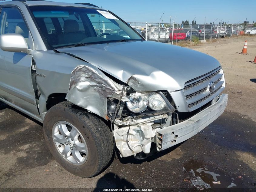 2003 Toyota Highlander Limited V6 VIN: JTEGF21A530107075 Lot: 43220169
