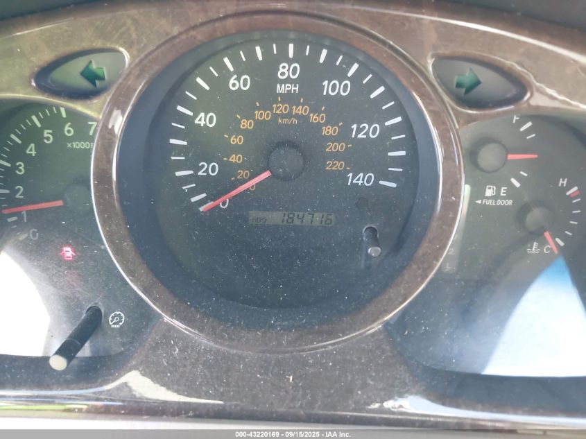 2003 Toyota Highlander Limited V6 VIN: JTEGF21A530107075 Lot: 43220169