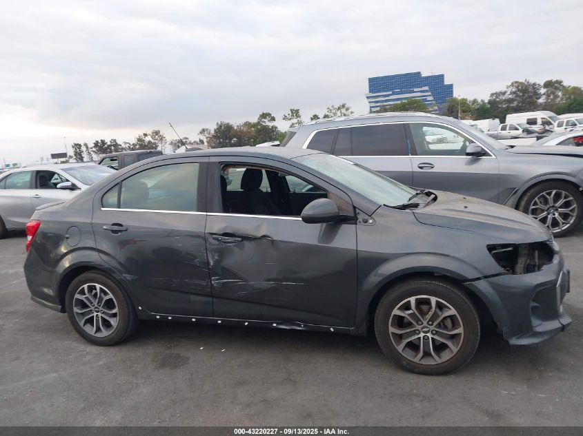 2020 Chevrolet Sonic Fwd Lt VIN: 1G1JD5SB2L4100417 Lot: 43220227