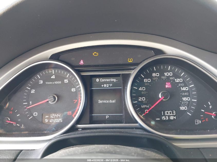 2012 Audi Q7 3.0T S Line Prestige VIN: WA1DGAFE3CD004265 Lot: 43220230