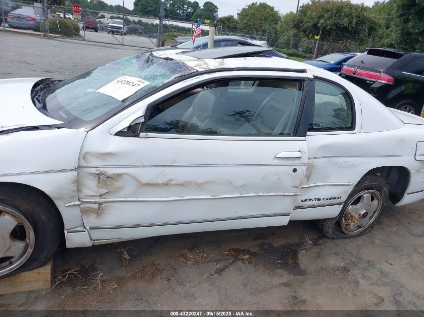 1998 Chevrolet Monte Carlo Z34 VIN: 2G1WX12K0W9254227 Lot: 43220247