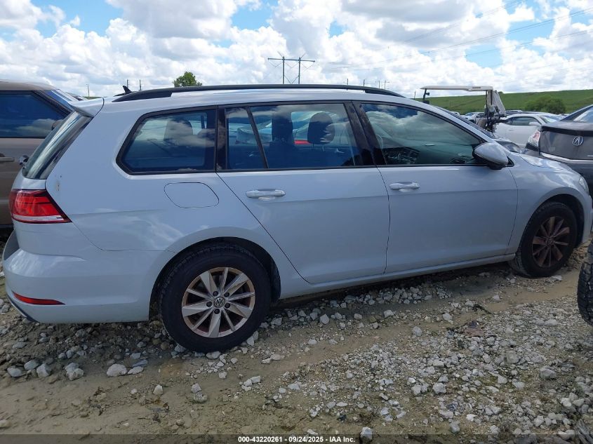 2018 Volkswagen Golf Sportwagen Tsi S/Tsi Se VIN: 3VWD17AU2JM762959 Lot: 43220261