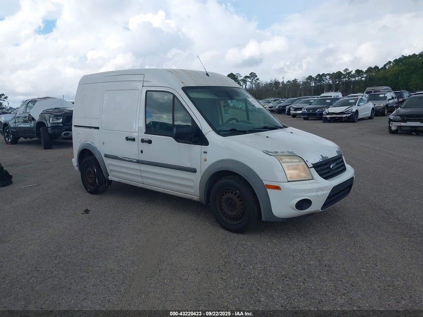 2013 Ford Transit Connect Xlt white van gasoline NM0LS7BN7DT140086 photo #1