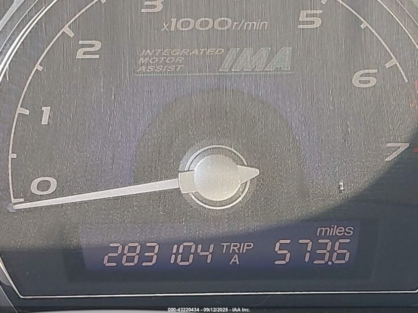 2007 Honda Civic Hybrid VIN: JHMFA36267S028609 Lot: 43220434