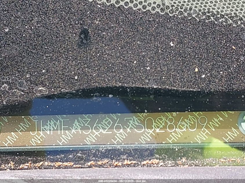 2007 Honda Civic Hybrid VIN: JHMFA36267S028609 Lot: 43220434