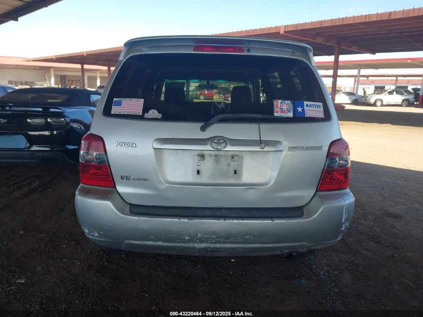 2007 Toyota Highlander V6 VIN: JTEHP21A270203950 Lot: 43220464