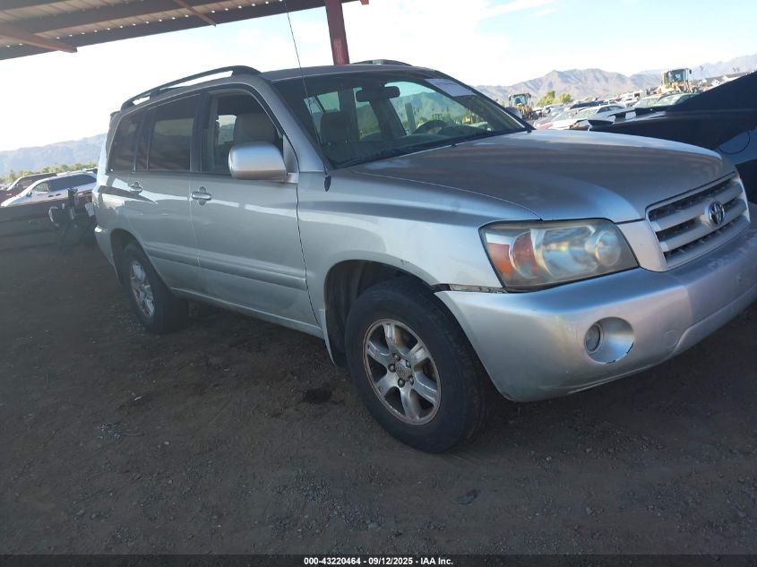 2007 Toyota Highlander V6 VIN: JTEHP21A270203950 Lot: 43220464
