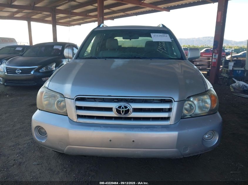 2007 Toyota Highlander V6 VIN: JTEHP21A270203950 Lot: 43220464