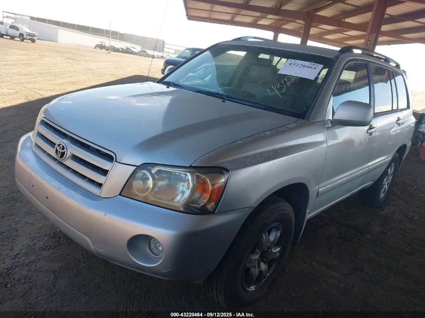 2007 Toyota Highlander V6 VIN: JTEHP21A270203950 Lot: 43220464