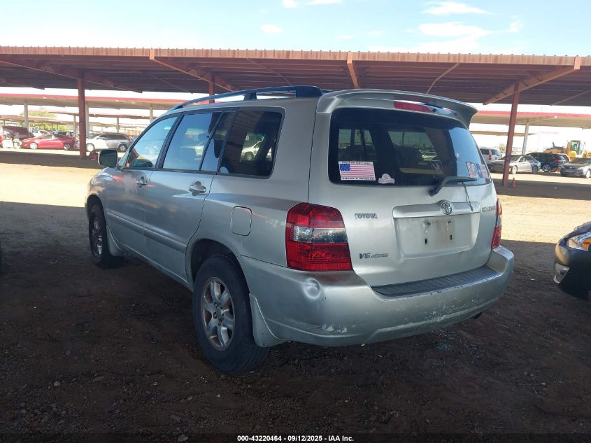 2007 Toyota Highlander V6 VIN: JTEHP21A270203950 Lot: 43220464