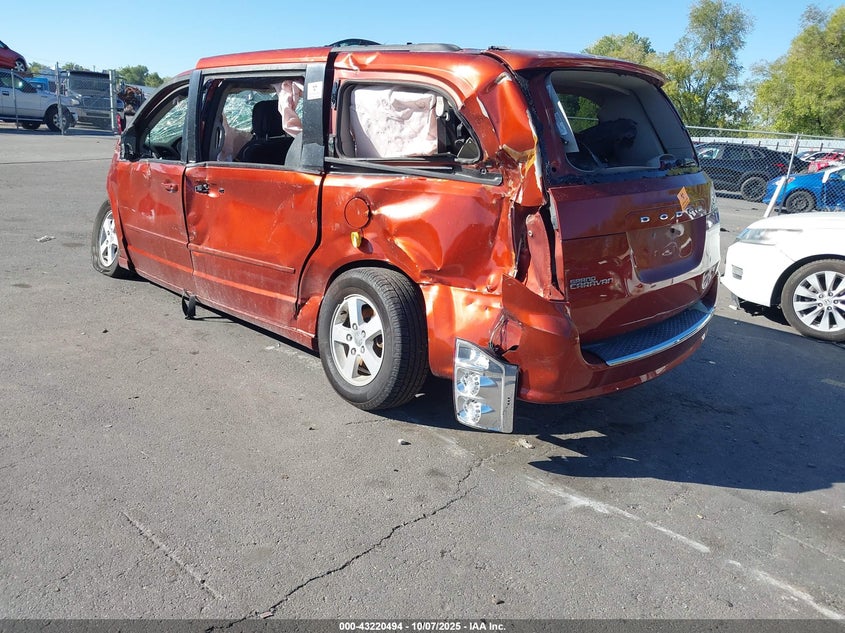 2012 Dodge Grand Caravan Sxt orange van flexible 2C4RDGCG8CR184451 photo #4