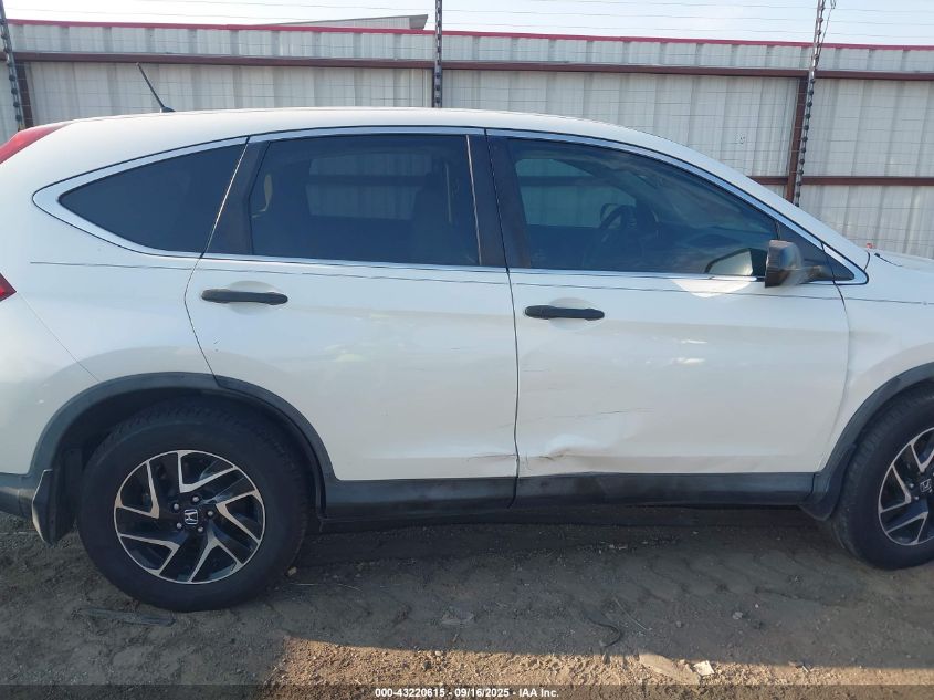 2016 Honda Cr-V Se VIN: 5J6RM4H40GL093745 Lot: 43220615