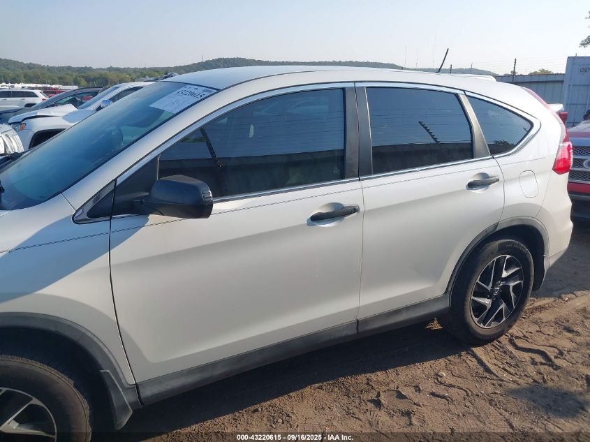 2016 Honda Cr-V Se VIN: 5J6RM4H40GL093745 Lot: 43220615