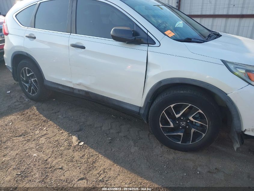 2016 Honda Cr-V Se VIN: 5J6RM4H40GL093745 Lot: 43220615