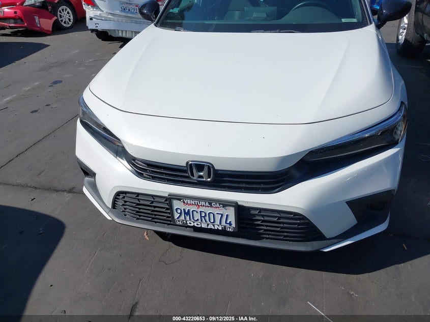 2024 Honda Civic 2.0 Sport White Lot 111043220653 Vin 2HGFE2F55RH530534