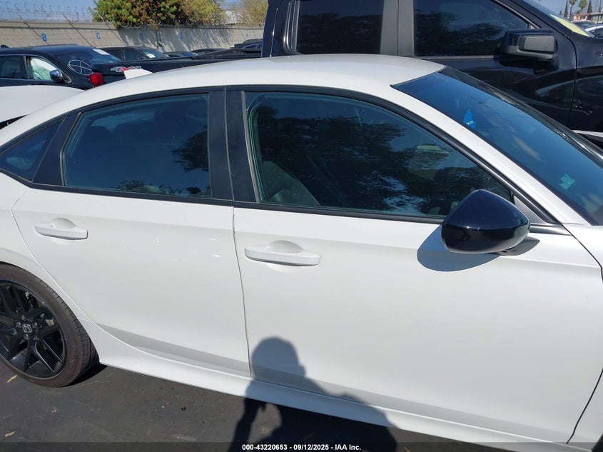 2024 Honda Civic 2.0 Sport White Lot 111043220653 Vin 2HGFE2F55RH530534
