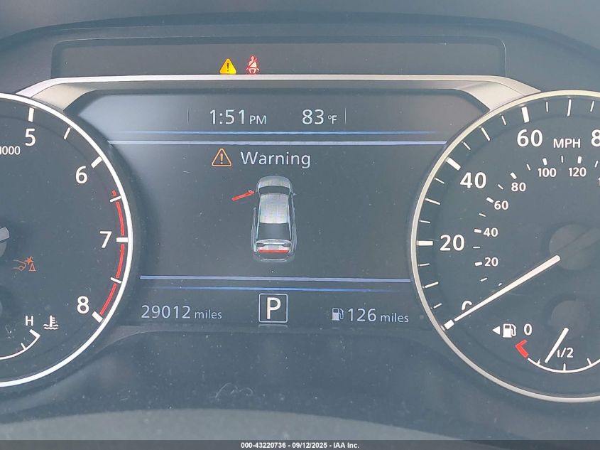 2024 Nissan Altima Sv Fwd VIN: 1N4BL4DV0RN398765 Lot: 43220736