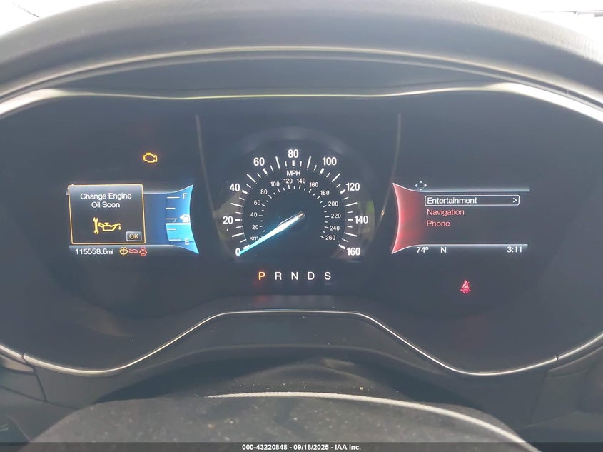 2017 Ford Fusion Se VIN: 3FA6P0HD3HR136170 Lot: 43220848