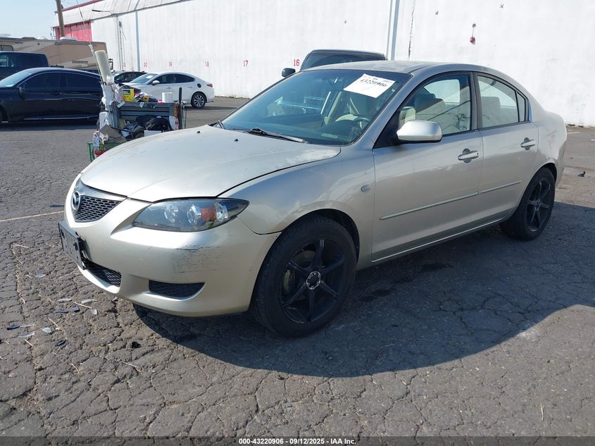 2004 Mazda Mazda3 I gold sedan gasoline JM1BK12F241131702 photo #3