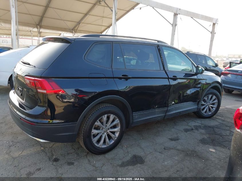 2019 Volkswagen Tiguan 2.0T S VIN: 3VV1B7AX1KM142314 Lot: 43220943