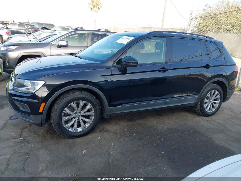 2019 Volkswagen Tiguan 2.0T S VIN: 3VV1B7AX1KM142314 Lot: 43220943