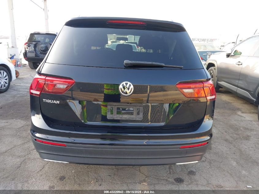 2019 Volkswagen Tiguan 2.0T S VIN: 3VV1B7AX1KM142314 Lot: 43220943