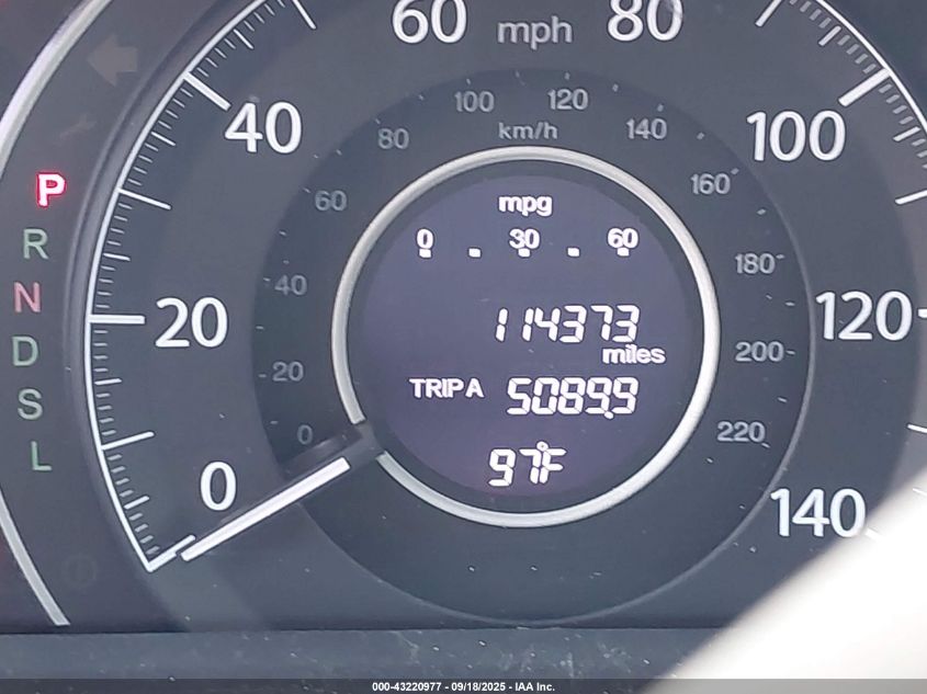 2015 Honda Cr-V Ex-L VIN: 2HKRM3H79FH514343 Lot: 43220977