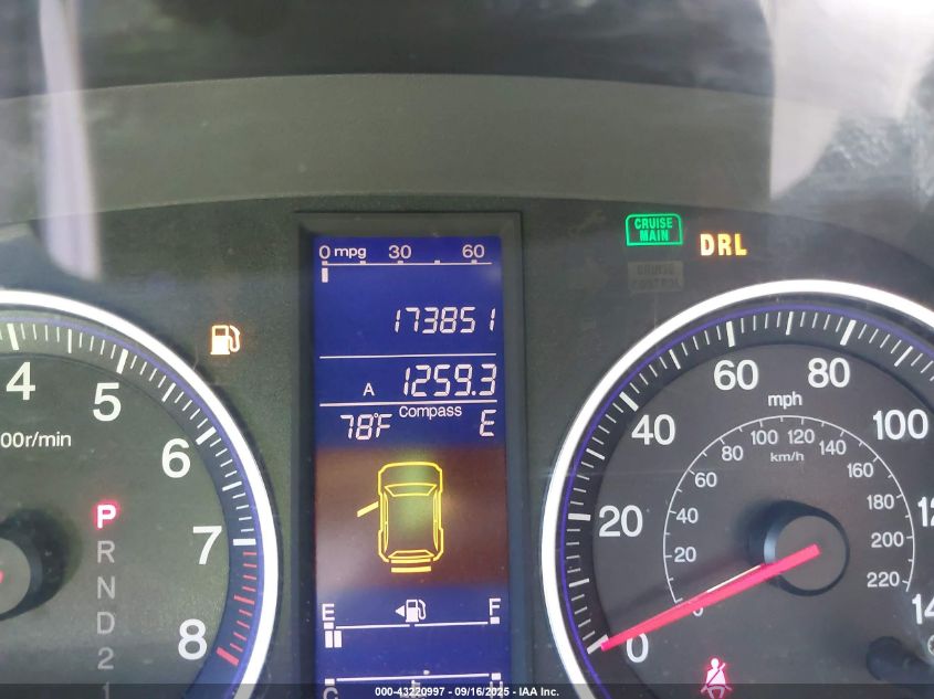 2011 Honda Cr-V Ex-L VIN: JHLRE3H75BC009194 Lot: 43220997