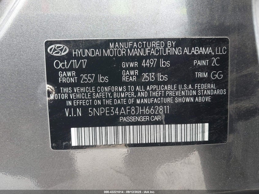 2018 HYUNDAI SONATA SEL - 5NPE34AF8JH662811
