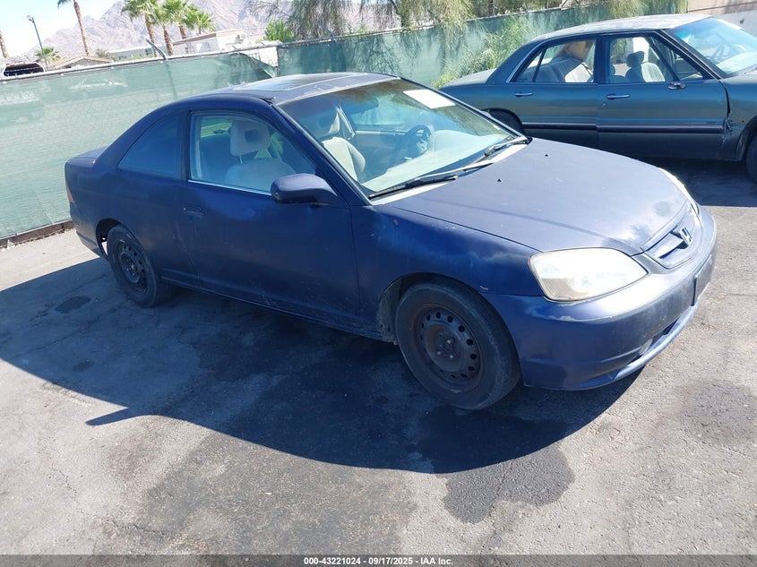 1HGEM22922L011148 2002 Honda Civic Ex auction photo 1