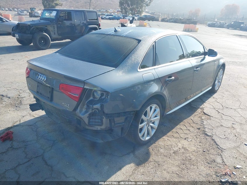 2014 AUDI A4 PREMIUM - WAUBFAFL4ENO34402