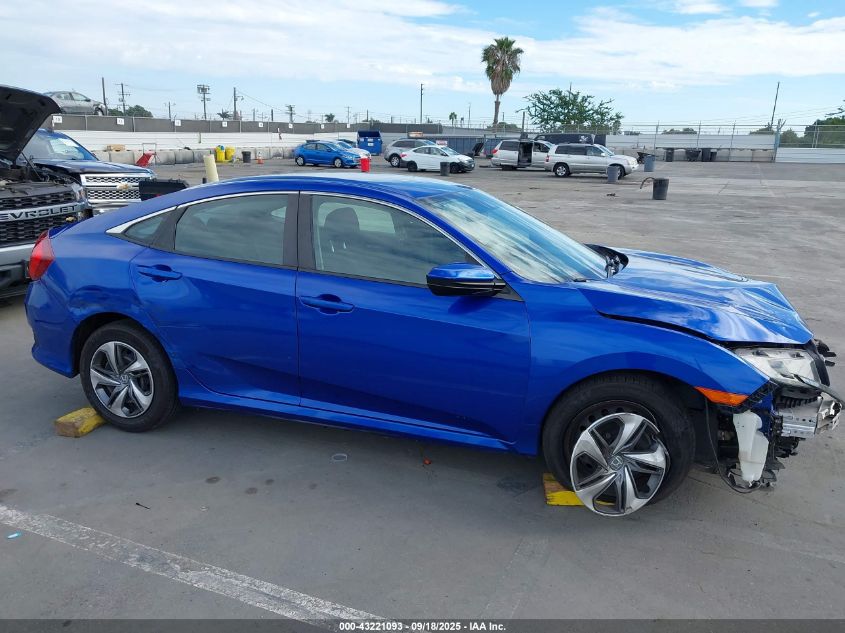 2019 Honda Civic Lx VIN: 2HGFC2F62KH540023 Lot: 43221093