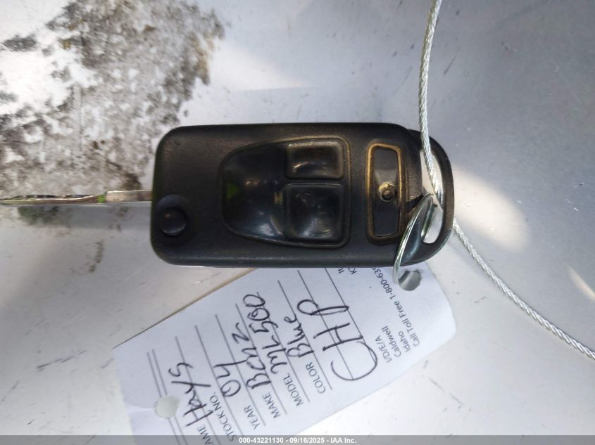 2004 Mercedes-Benz Ml 500 4Matic VIN: 4JGAB75E94A497217 Lot: 43221130